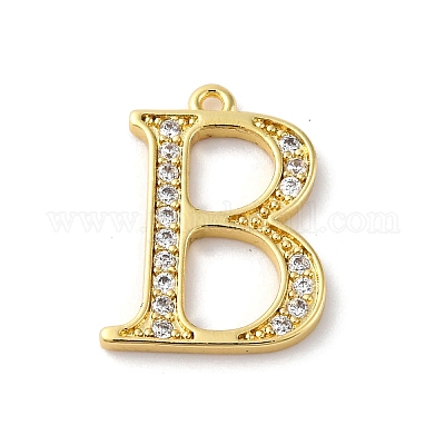 Подвеска из латуни с микропаве из кубического циркония KK-H449-76G-10-1