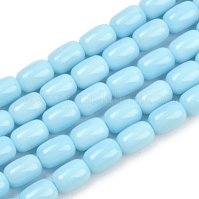 Непрозрачное стекло бисер нитей GLAA-Z015-02E-1