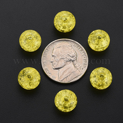 Прозрачных бусин акриловые треск MACR-S373-66C-N16-1