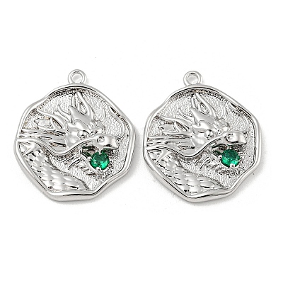 Латунные микро проложить кубического циркония подвески KK-P258-19P-03-1