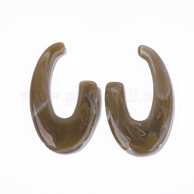 Акриловые бусины OACR-T008-04G-1