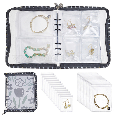 Сумка для хранения ювелирных изделий из ПВХ с вкладышами ODIS-WH0038-90C-1