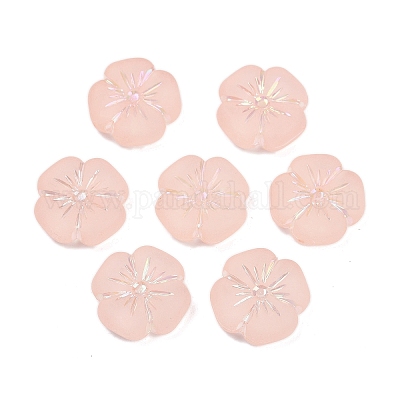 Матовые прозрачные акриловые бусины OACR-P029-19B-02-1