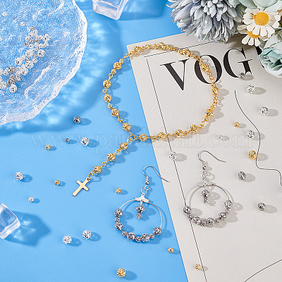 120шт 6 стильные латунные бусины KK-PH0006-82-1