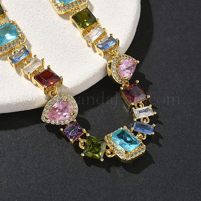 Браслеты-цепочки с прямоугольными BJEW-G764-07G-1