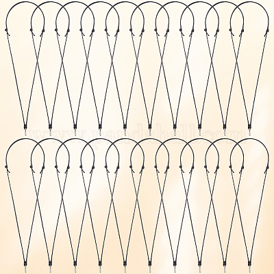 20шт регулируемый вощеный полиэстеровый шнур для изготовления ожерелья AJEW-SC0003-92B-1