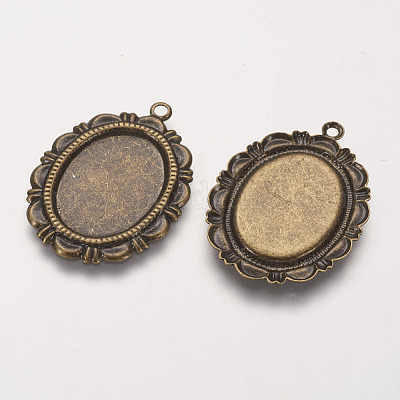 Сеттинги для кулона (кабошонов) KK-J045-AB-1