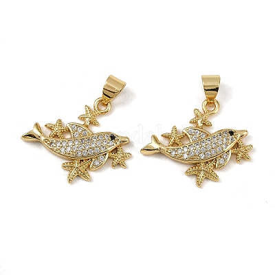 Латунные микро проложить кубического циркония подвески KK-I358-064G-06-1