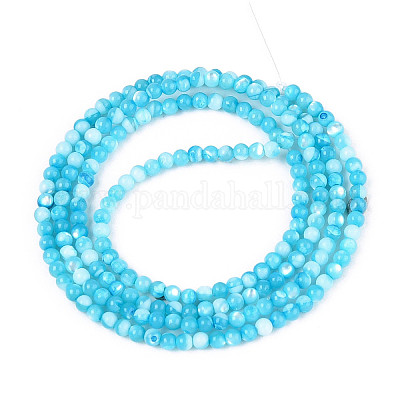 Нити бусин из окрашенных натуральных ракушек трохид/трохус SSHEL-T017-13B-1