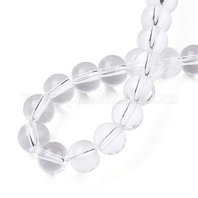 Прозрачные стеклянные бусины GLAA-T032-T8mm-13-1