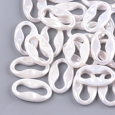 Кольца из искусственного жемчуга из акрила OACR-S024-44-1