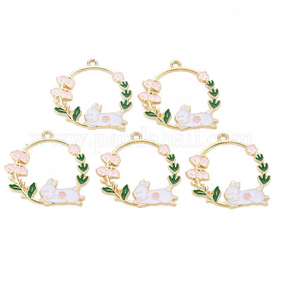 Подвески из эмали и сплава ENAM-S126-109-NR-1