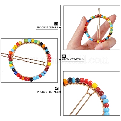 8 шт. 4 стиля заколки для волос из сплава с когтями PHAR-SZ0001-05-1