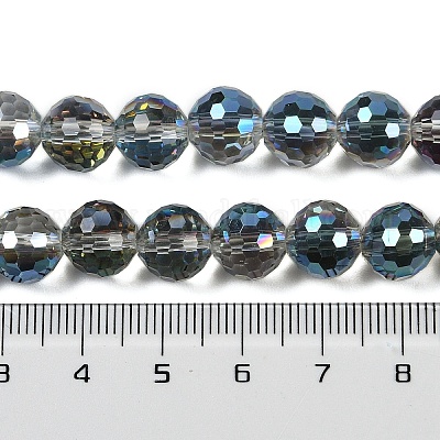 Прозрачные стеклянные бусины гальваническим пряди EGLA-N002-31-H12-1