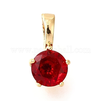 Латунные микро проложить кубического циркония подвески KK-D356-05C-G-1