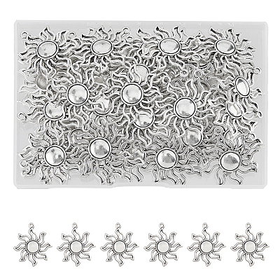 Подвески солнечного затмения из сплава в тибетском стиле TIBEP-DC0001-18-1