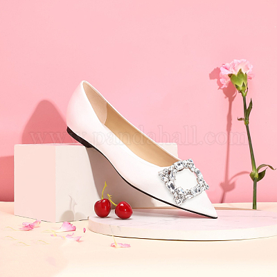 1 пара украшений для обуви из сплава и страз FIND-AN0001-11A-1