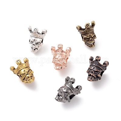 Сплавочные овальные бусины тибетского стиля  PALLOY-F257-04-1