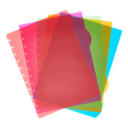 Ahandmaker 16 pz 4 schede divisori per raccoglitori in plastica, divisori  per raccoglitori ad anelli multicolori, Divisore della pagina indice a 30