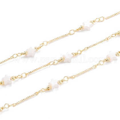 Handgefertigte Perlenketten aus Messing CHC-M021-10LG-1