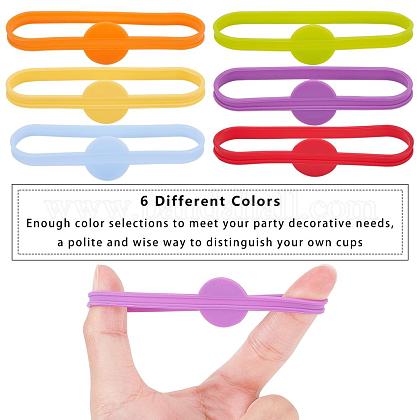 アクセサリー作り用 パンダホール36個6色ドリンクマーカー ガラスカップワインストリップタグマーカーボトルタグマーカービールパーティーカクテルグラスパーティー を購入 Selected Pandahall Com Jp