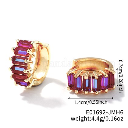 Argento Sterling Zirconia Cubica Cerchio Orecchini