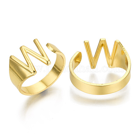 (vendita di fabbrica di feste di gioielli) anelli per polsini in lega RJEW-S038-195W-G-NR-1