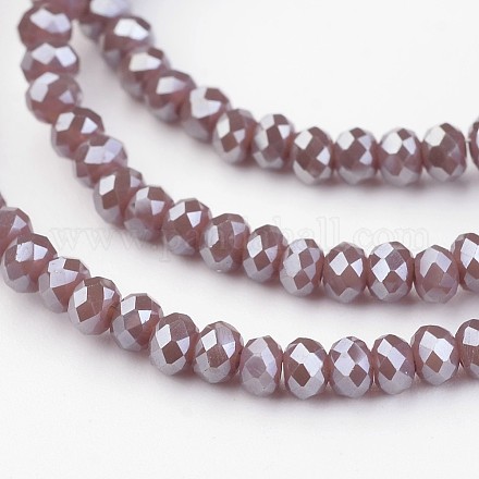 Chapelets de perles en verre électroplaqué EGLA-P018-2mm-PL-C01-1