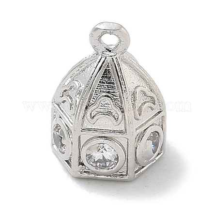 Стойка покрытие латунь микропаве прозрачный кубический цирконий бусины колпачки скобы KK-L224-003P-1