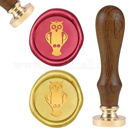 DIY Wood Wax Seal Stamp AJEW-WH0131-095-1