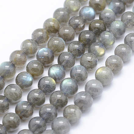 Natural Labradorite Beads Strands G-P336-19-7mm-1