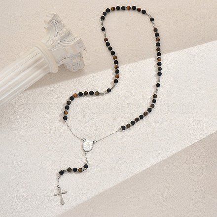 Винтажные четки из натурального окрашенного агата TK9602-1