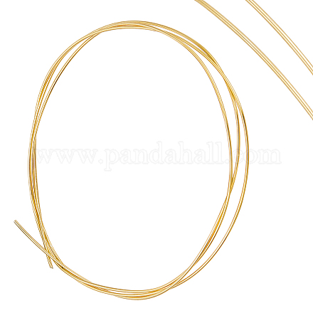 パンダホール エリート 50cm スターリングシルバー ワイヤー  ラウンド  ゴールドカラー  20ゲージ  0.8mm STER-PH0001-19A-1