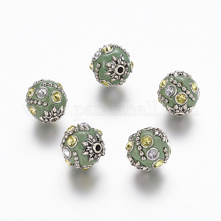 Handmade Indonesia Beads X-IPDL-Q010-36B-1