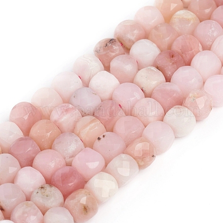Rosa naturale perline opale fili G-E560-A05-4mm-1