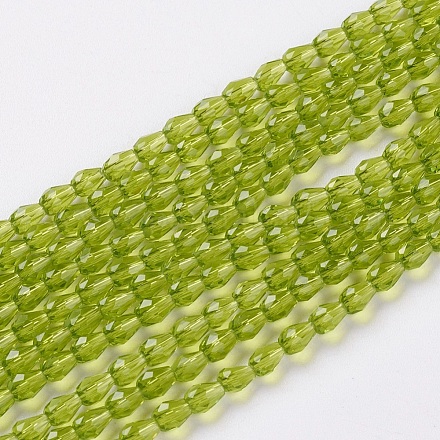 Faceted Glass Beads Strands GLAA-A036-F01-1
