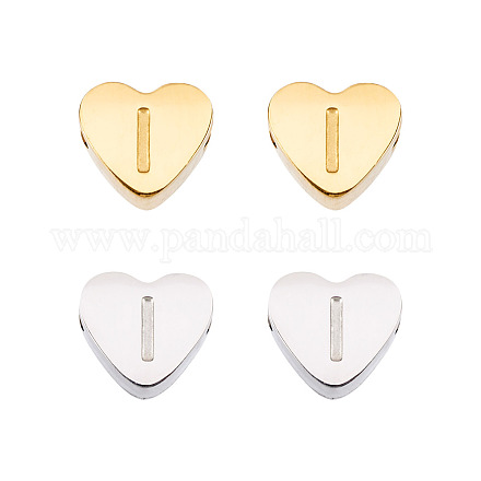 4шт 2 цвета бусины из нержавеющей стали STAS-TA0002-72B-1