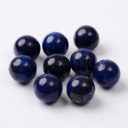 Lapislázuli naturales teñidos abalorios redondos de lapislázuli G-I174-16mm-20-1