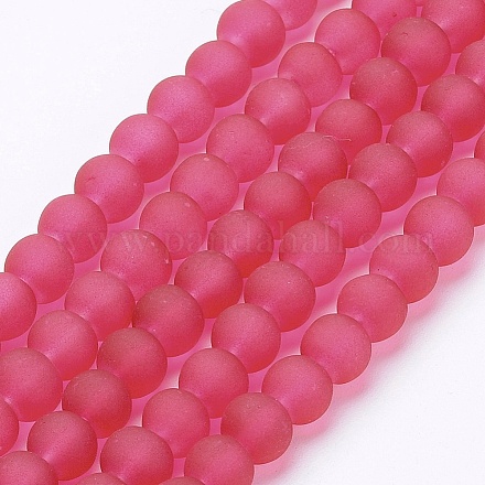 Chapelets de perles en verre transparent X-GLAA-S031-6mm-40-1
