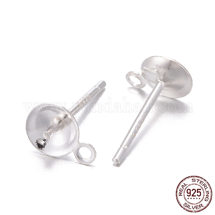 925 Sterling Silver Stud Earring Findings STER-T002-193S-1