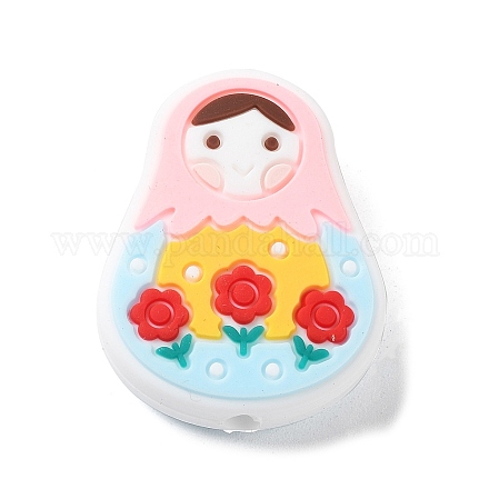 Doll Food Grade Silicone Focal Beads SIL-G008-01D-01-1