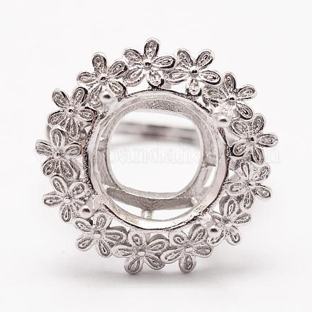 925 componenti dell'anello di barretta d'argento sterlina STER-L050-32P-1