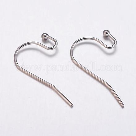 304 Stainless Steel Earring Hooks STAS-K146-032-11mm-1