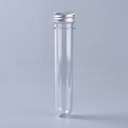 クリアチューブプラスチックビーズコンテナ  ふた付き  透明  14x3.15cm  容量：45ml（1.52液量オンス） X-CON-WH0039-02-140mm-1