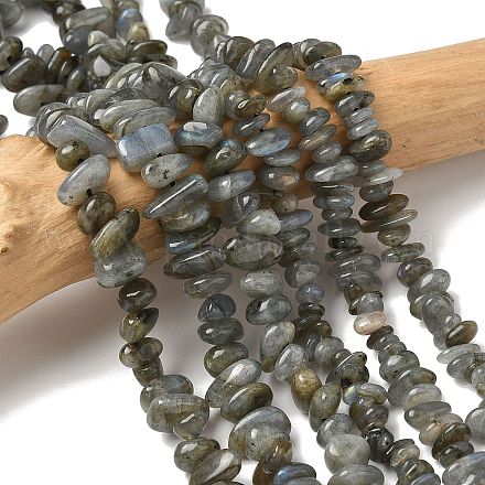Природные лабрадорита бисер нитей X-G-I225-15A-1