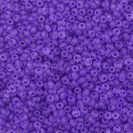 Стеклянный бисер матового цвета PW-WG88870-09-1