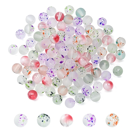 100 pièces 5 couleurs perles de verre GLAA-FS0001-41-1