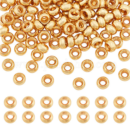 PandaHall Elite 150Pcs Brass Spacer Beads KK-PH0005-62-1