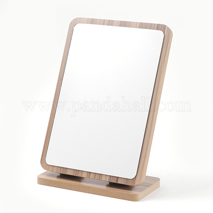 木製の鏡  長方形  バリーウッド  19x10x27.5cm MJEW-F001-01-A-1