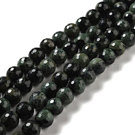 Chapelets de perles de jasper kambaba naturel G-E571-41-1